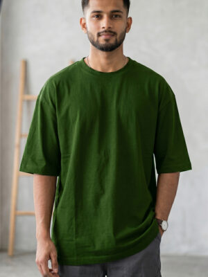 Men Oversized Plain T-Shirt