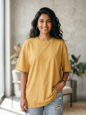 Women Oversized Plain T-Shirt