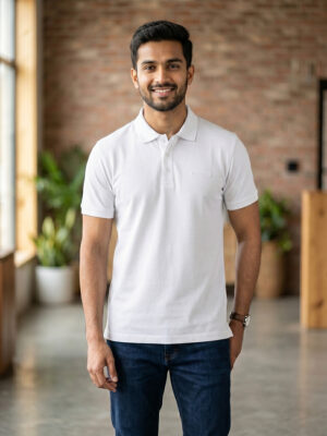 Men Polo T-Shirt Plain