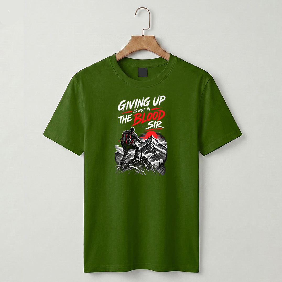 Men Oversized Giving Up is not in the Blood Sir - Image 10