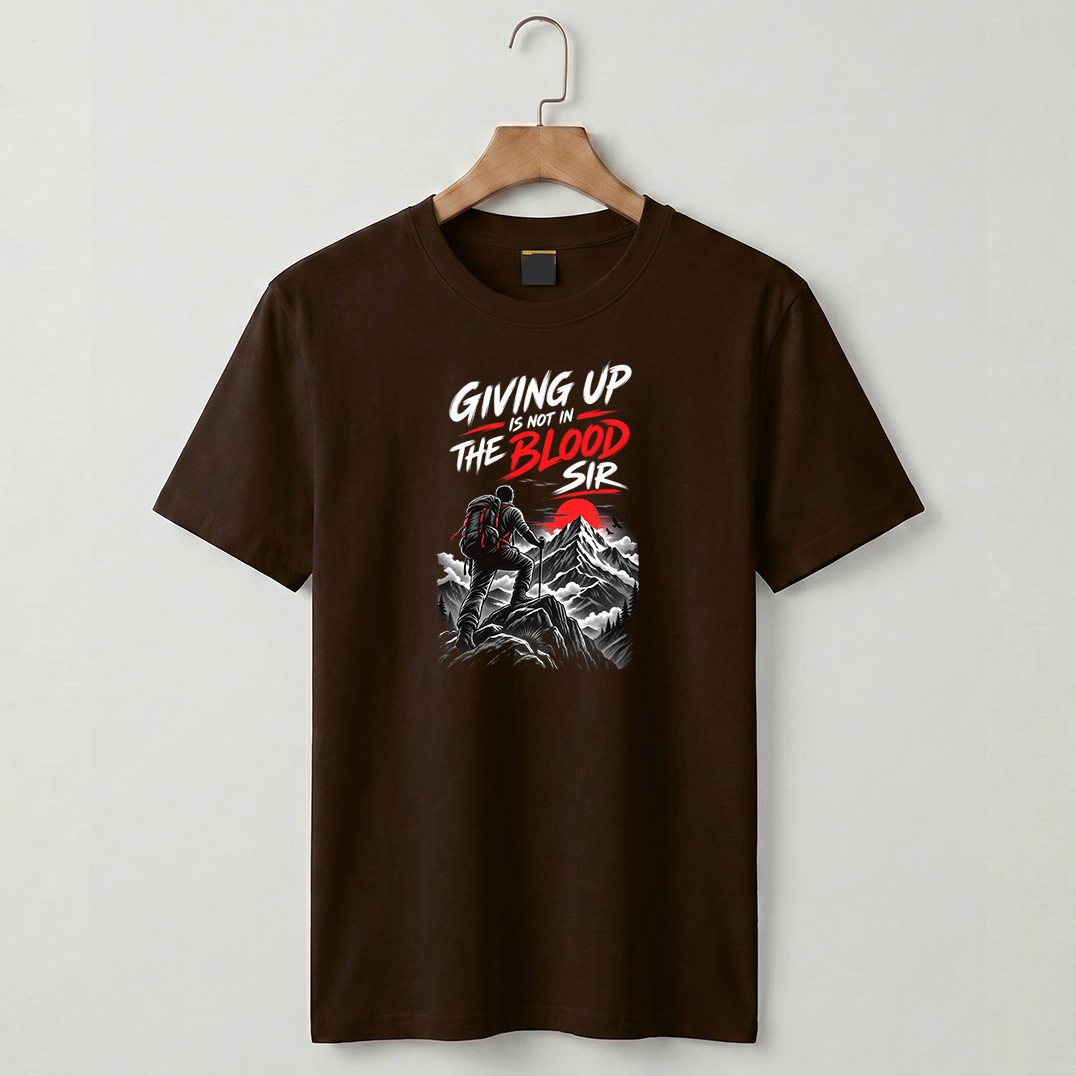 Men Oversized Giving Up is not in the Blood Sir - Image 6