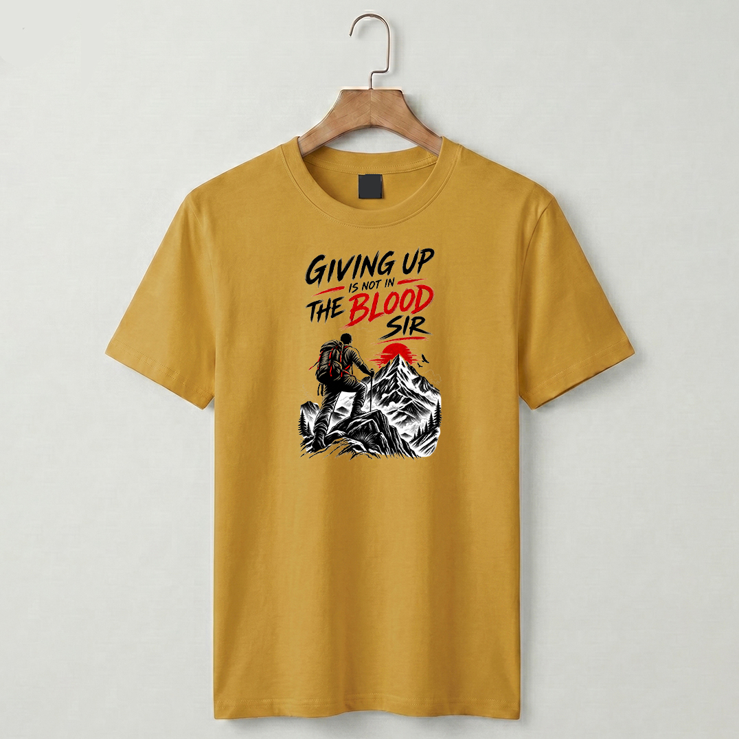 Men Oversized Giving Up is not in the Blood Sir - Image 4